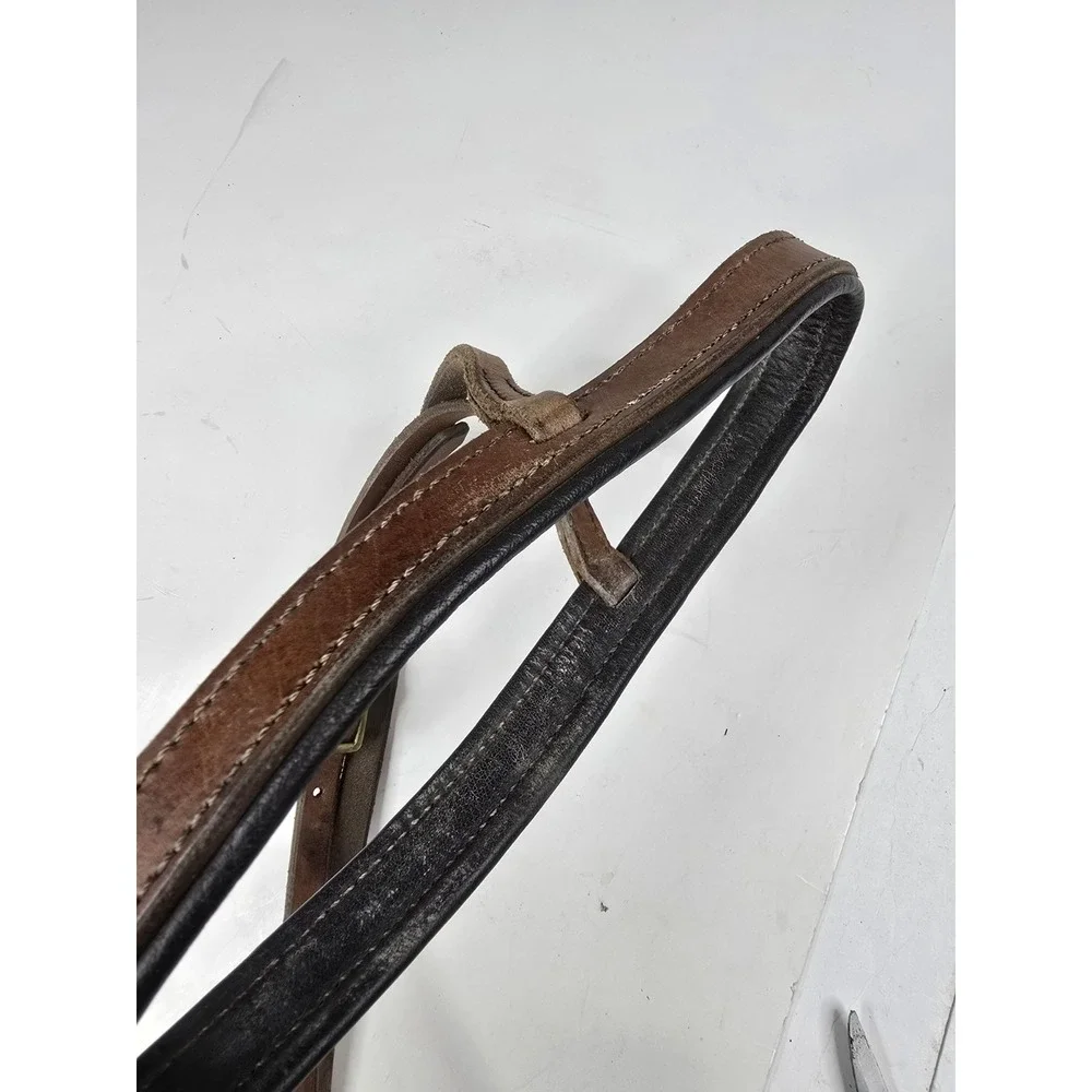 Vintage Turf Single Ear Leather Western Headstall with D Ring‎ Snaffle